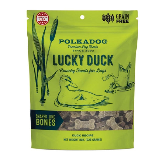 Polka Dog Bakery Dog Lucky Duck Bones 8oz.