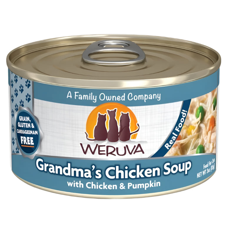 Weruva Cat Grandmas Chicken Soup with Chicken and Pumpkin 3oz. (Case of 24)