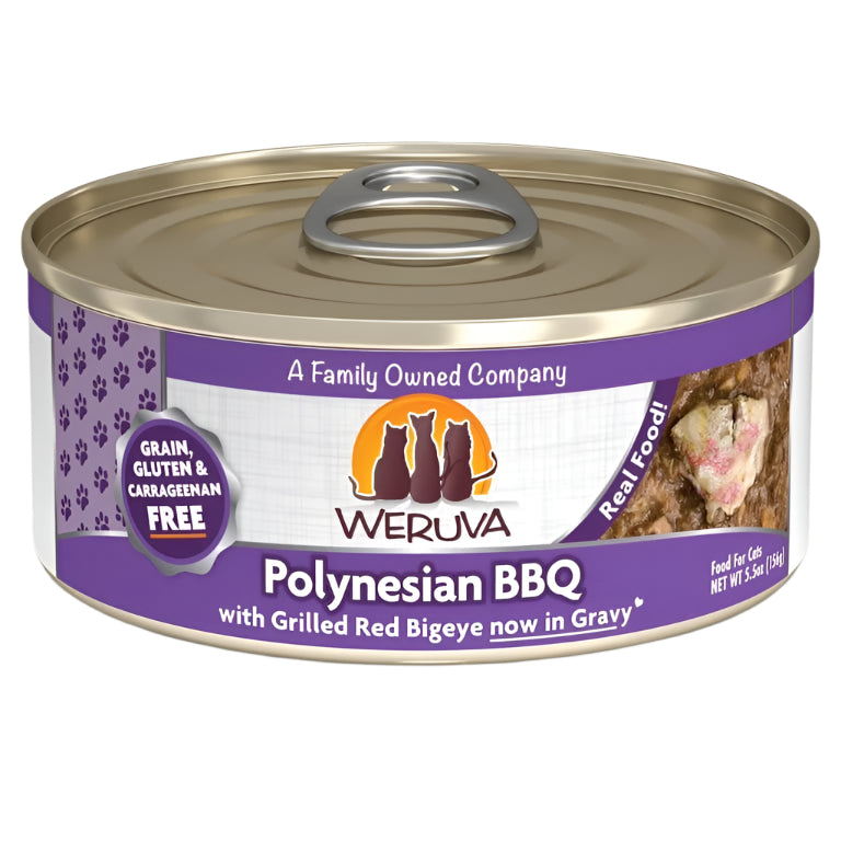 Weruva Cat Polynesian BBQ with Grilled Red Bigeye in Gravy 5.5oz. (Case of 24)