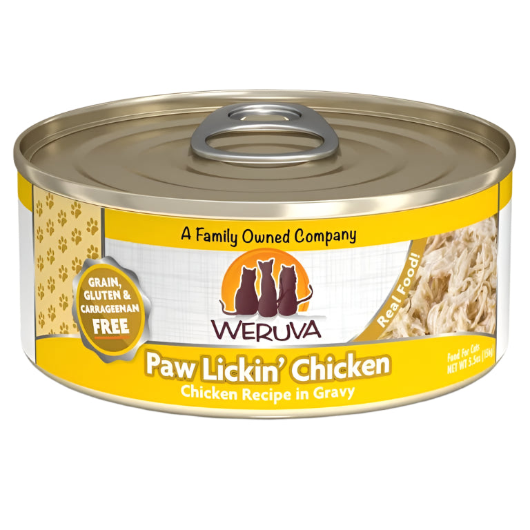 Weruva Cat Paw Lickin Chicken Chicken Recipe in Gravy 5.5oz. (Case of 24)