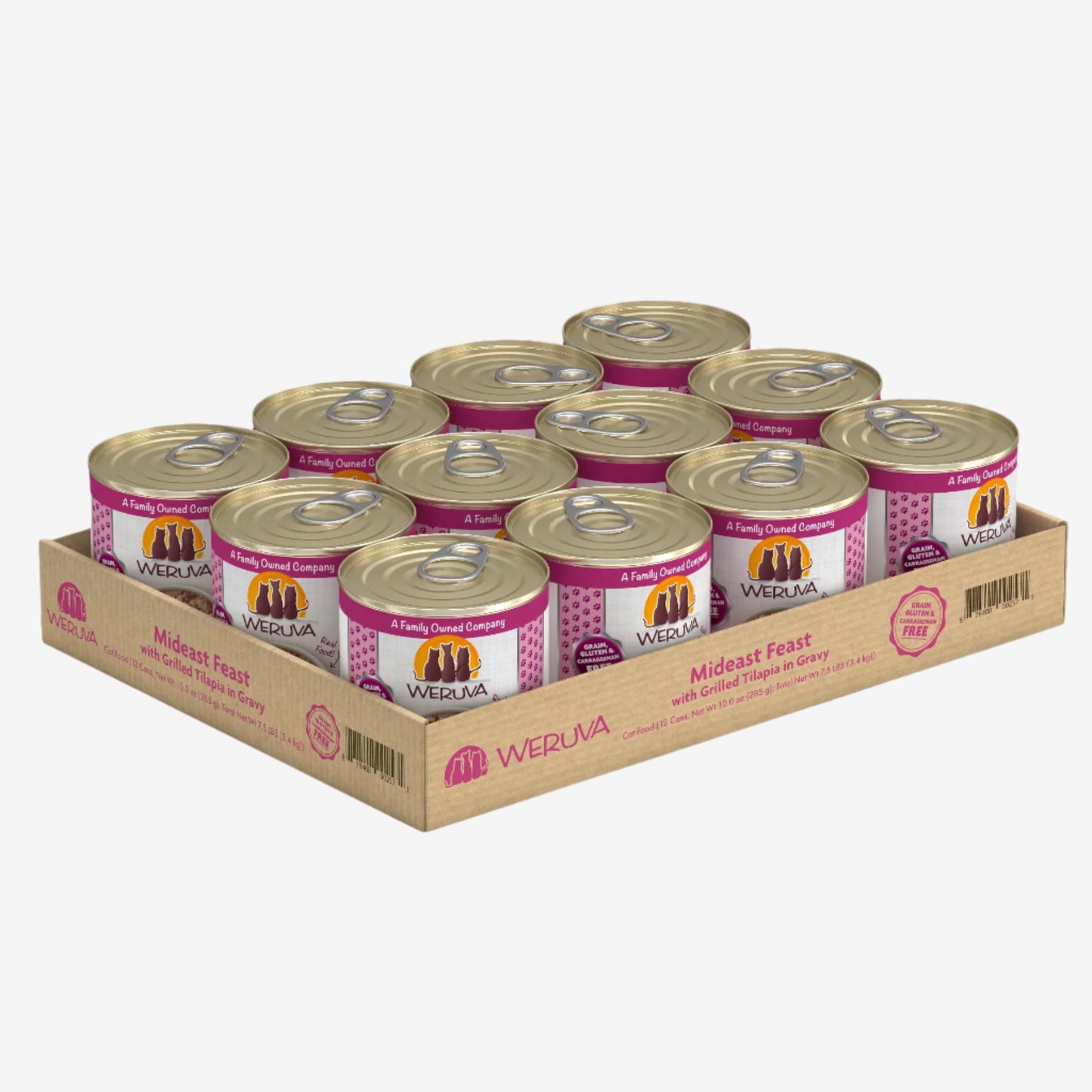 Weruva Cat Mideast Feast with Grilled Tilapia in Gravy 10oz. (Case of 12)