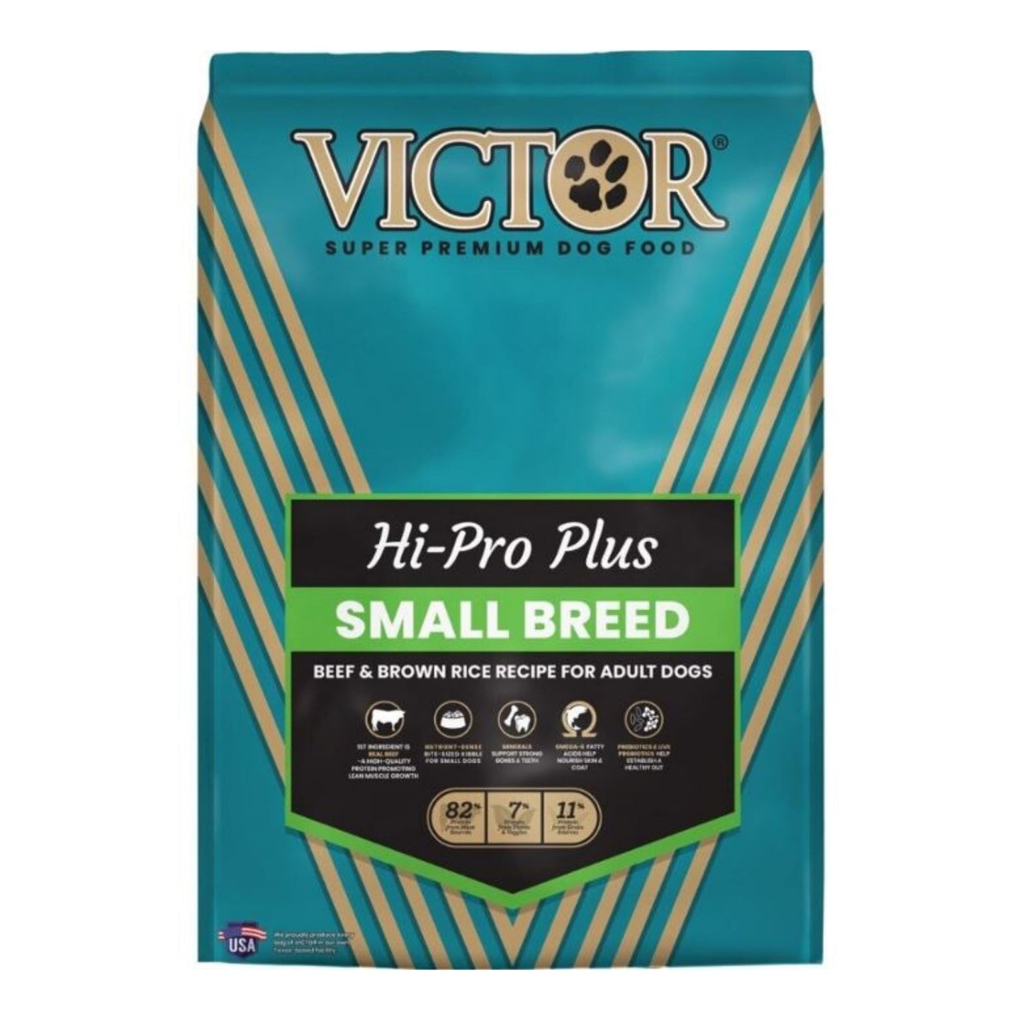 Victor Classic Hi-Pro Plus Small Breed Adult Dog Food Beef/Brown Rice 5 Lb