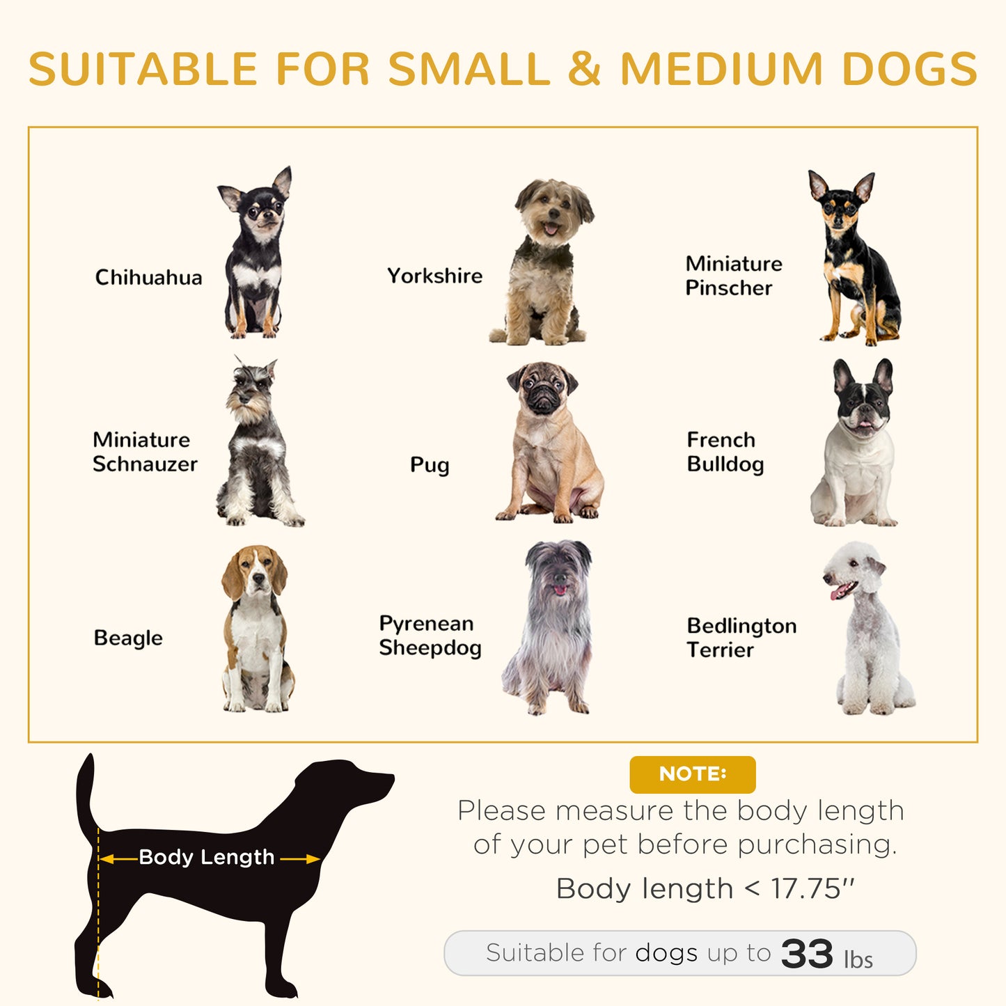 PawHut Wooden Dog Bed, Furniture Style Pet Couch, Cat Sofa with Soft Cushion, Backrest, 2 Feeding Bowls, Handles, for Small and Medium Sized Dog
