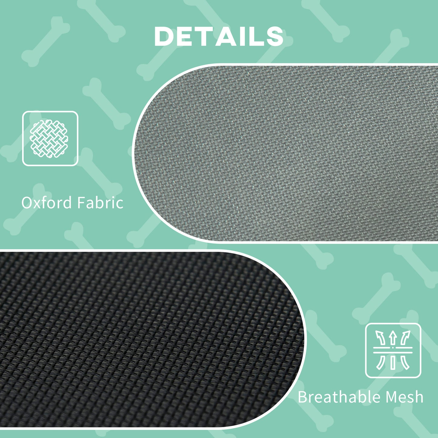 PawHut Elevated Dog Bed with Removable Canopy, Outdoor Dog Cot with UV Protection Canopy Shade, 30 inch Pet Bed for Camping, Gray