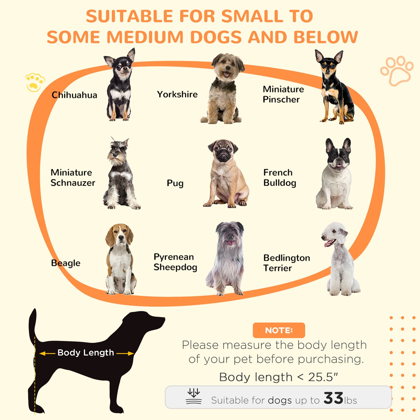 PawHut Dog Crate Furniture, Wooden End Table Furniture with Lockable Magnetic Doors, Small Size Pet Kennel Ind