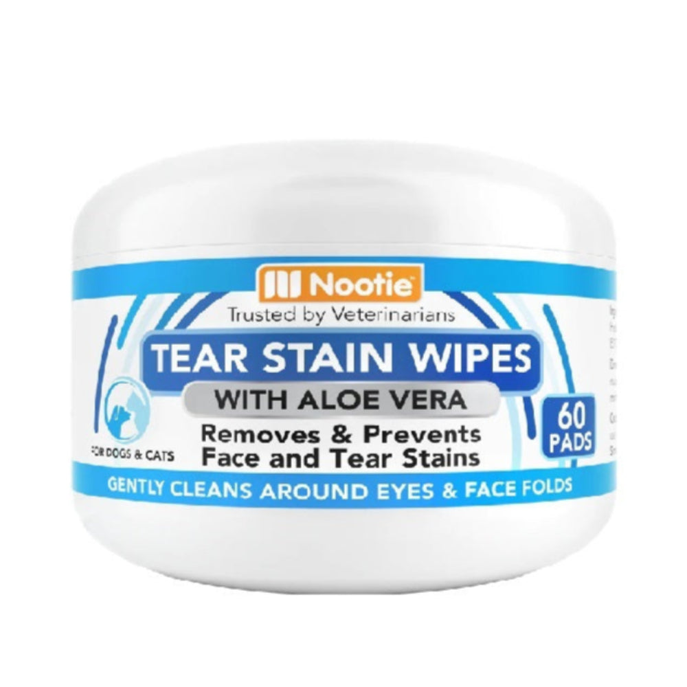Nootie Dog Wipe Tear Stain Aloe 60 Count