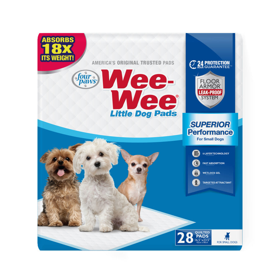 Four Paws Four Paws Wee-Wee Superior Performance Little Dog Pee Pads 1ea/28 ct