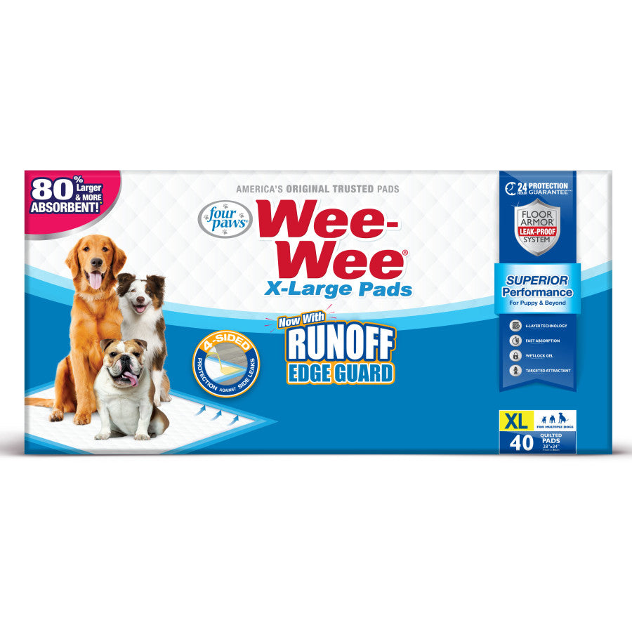 Four Paws Four Paws Wee-Wee Superior Performance X-Large Dog Pee Pads XL 1ea/40 ct