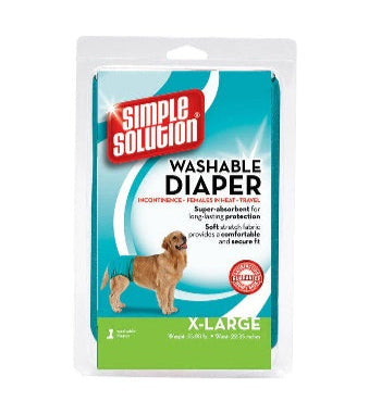 Simple Solution Washable Diaper Blue 1ea/XL