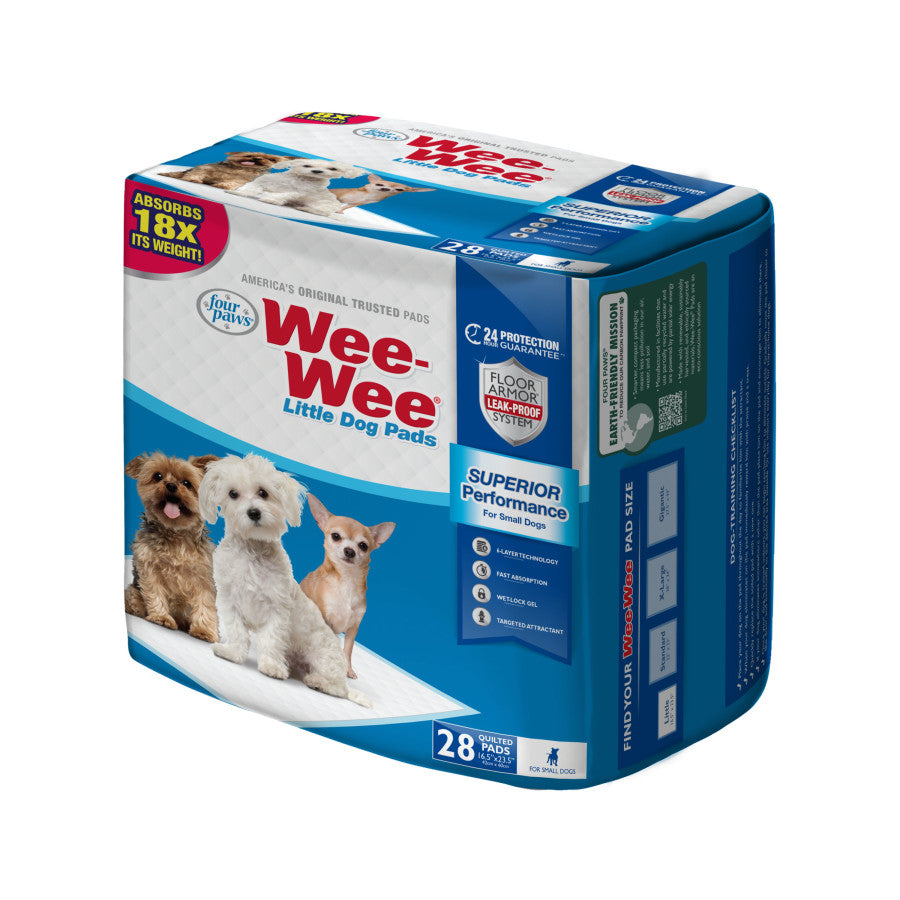 Four Paws Four Paws Wee-Wee Superior Performance Little Dog Pee Pads 1ea/28 ct