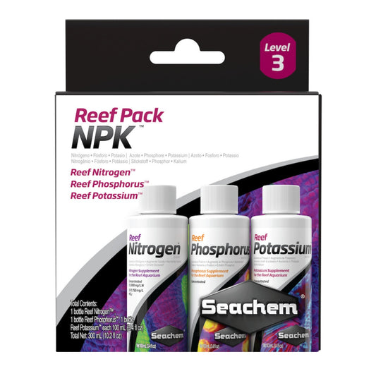 Seachem Laboratories Reef Supplement Pack NPK Level-3, 1ea/3 pk