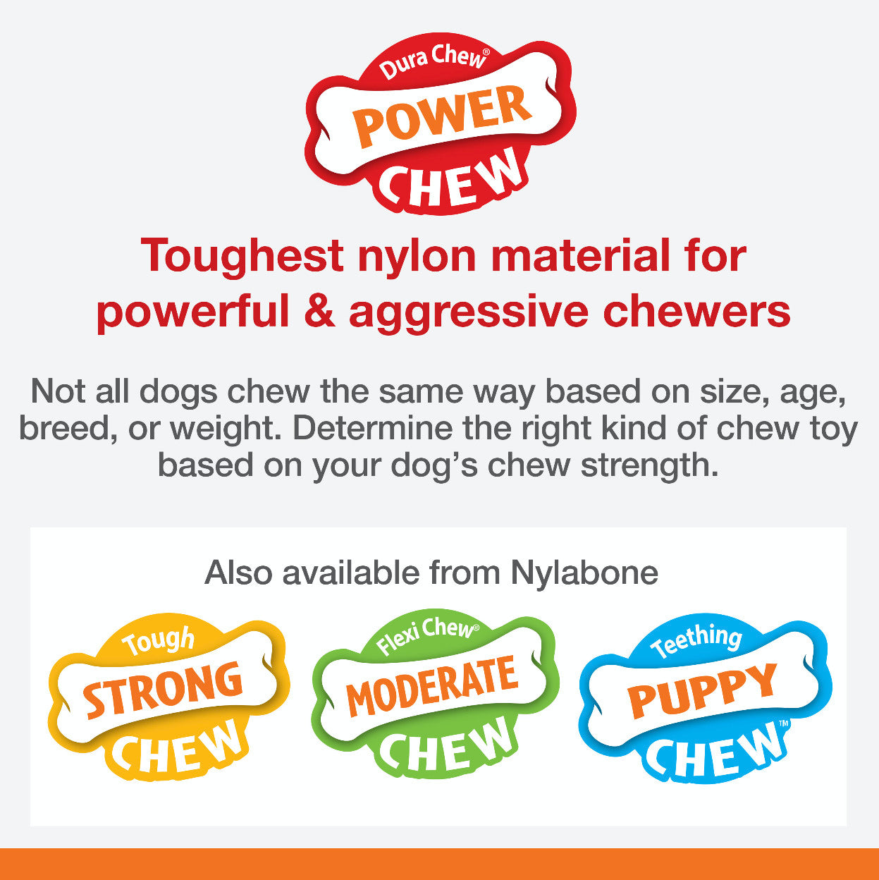 Nylabone Flavor Frenzy Power Chew Durable Dog Chew Toy Philly Cheesesteak 1ea/XL/Souper - 50+ lb