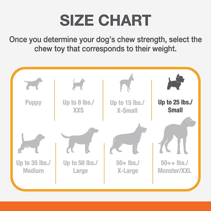 Nylabone Comfort Hold X Bone Power Chew Durable Dog Toy Beef 1ea/SMall/Regular - Up To 25 Ibs.
