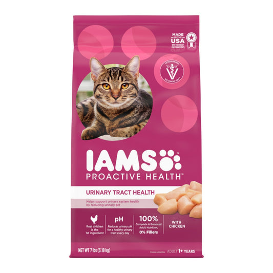 IAMS Proactive Health Urinary Tract Health Adult Dry Cat Food Chicken 7lb