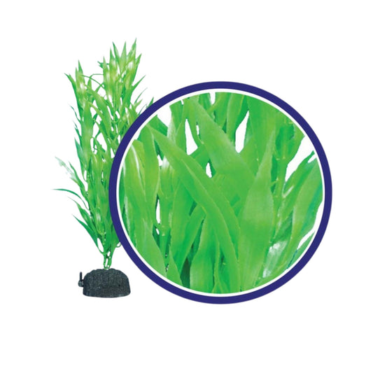 Weco Products Freshwater Series Bamboo Leaf Aquarium Plant Green, 1ea/6 in