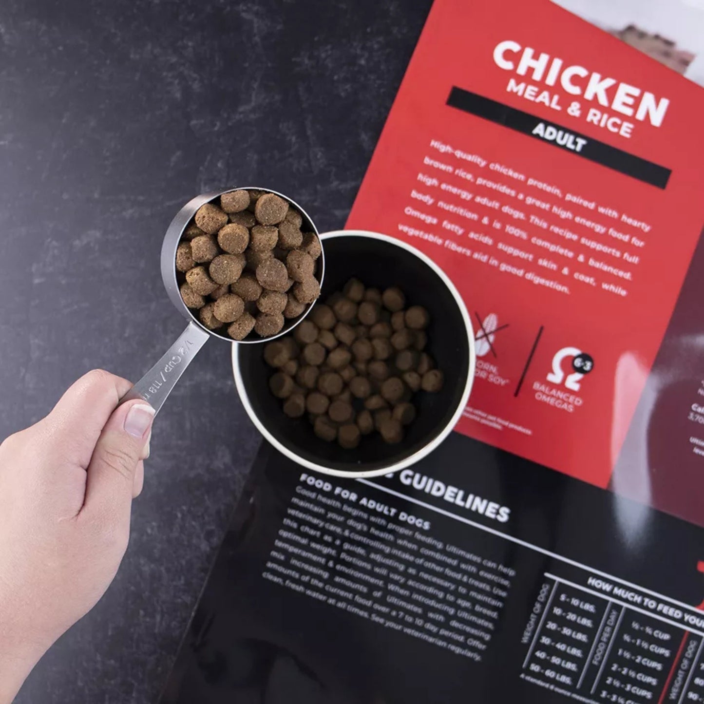 Ultimates Dry Dog Food Chicken Meal & Rice 5lb