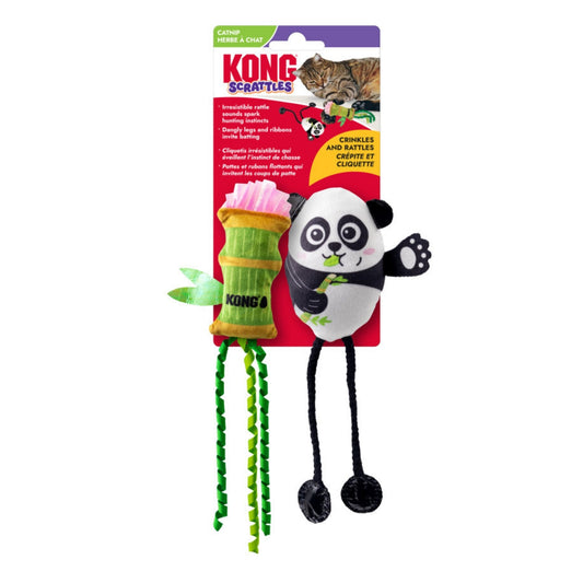 KONG Scrattles Cat Toy Panda, 1ea/2 pk
