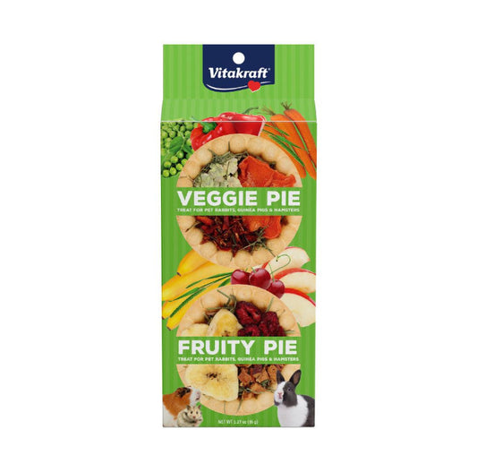 Vitakraft Veggie Pie & Fruity Pie Small Animal Treat 1ea/1.27 oz