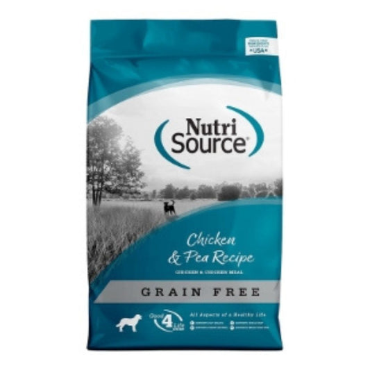 NutriSource Grain Free Dry Dog Food Chicken & Peas 12lb