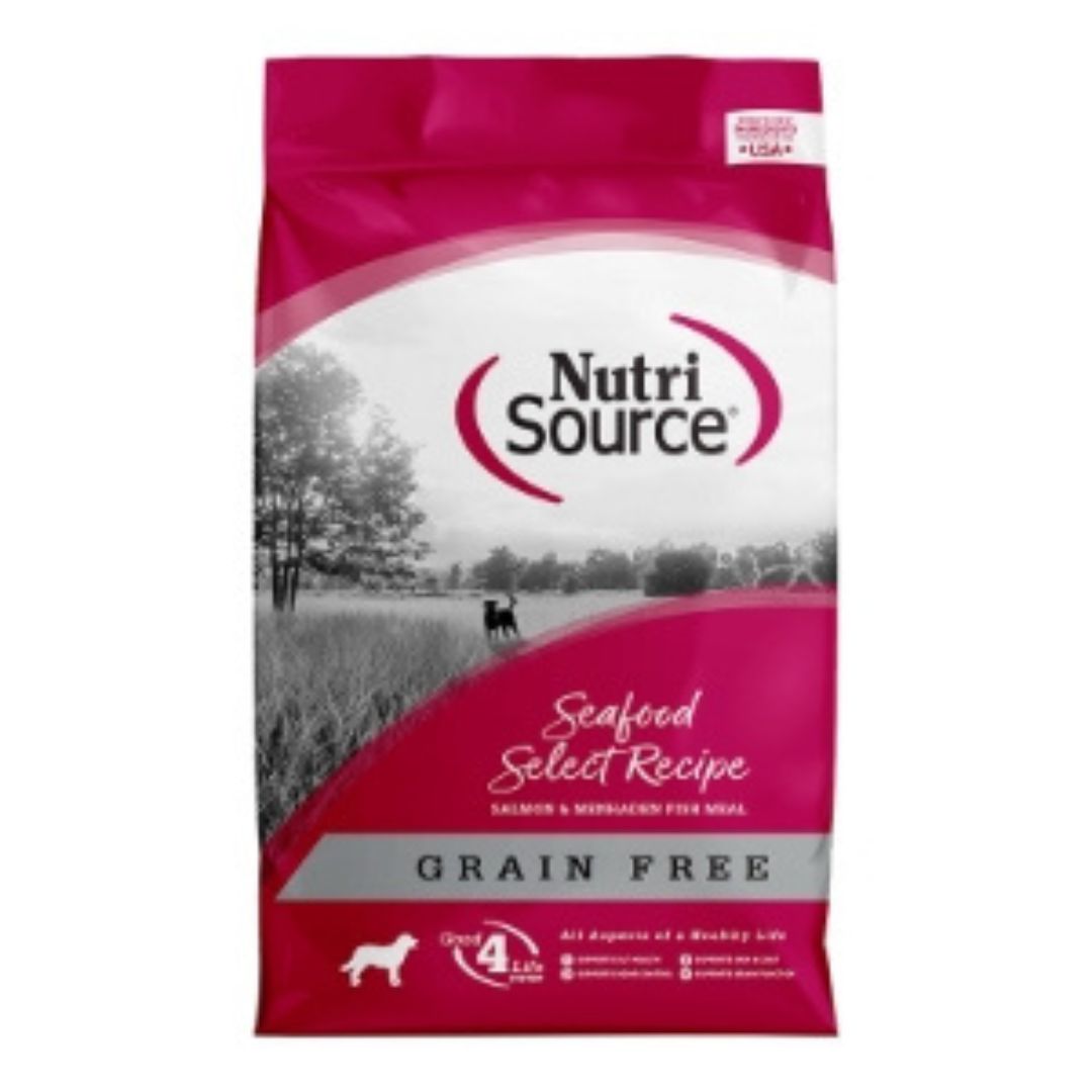 NutriSource Select Recipe Grain Free Dry Dog Food Seafood Select 12lb