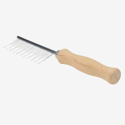 Safari Shedding Comb Wood 1ea/Long Hair