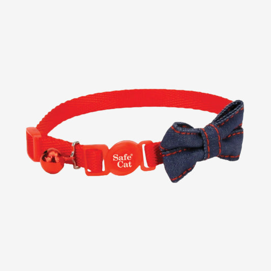 Coastal Products Safe Cat Embellished Fashion Collar Red 12inch