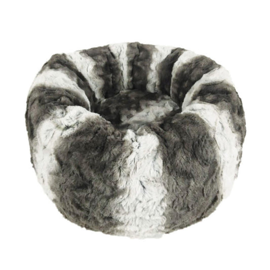 Ethical Pet Sleep Zone Faux Fur Round 19" Dark Gray