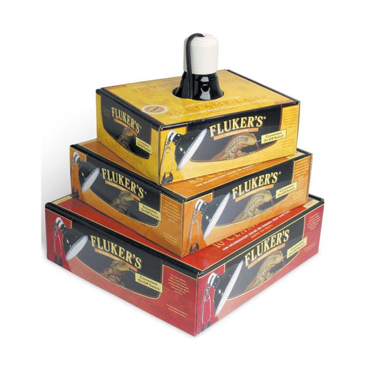 Fluker's Repta-Clamp Lamp with Switch Black 5.5 in