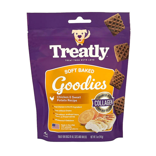 Treatly Soft Baked Goodies Dog Treats Chicken & Sweet Potato, 1ea/5oz.