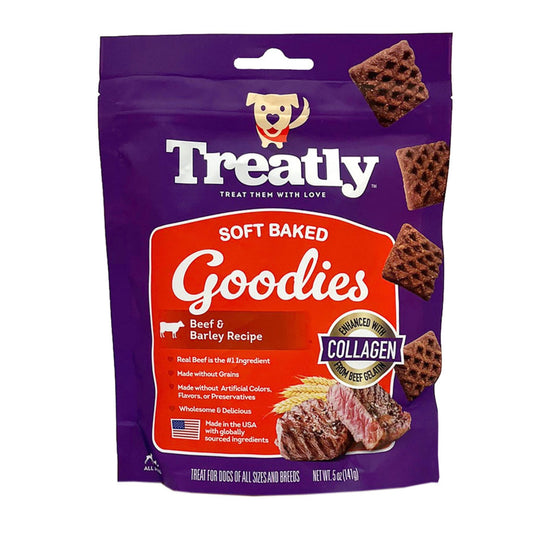 Treatly Soft Baked Goodies Dog Treats Beef & Barley, 1ea/5oz.