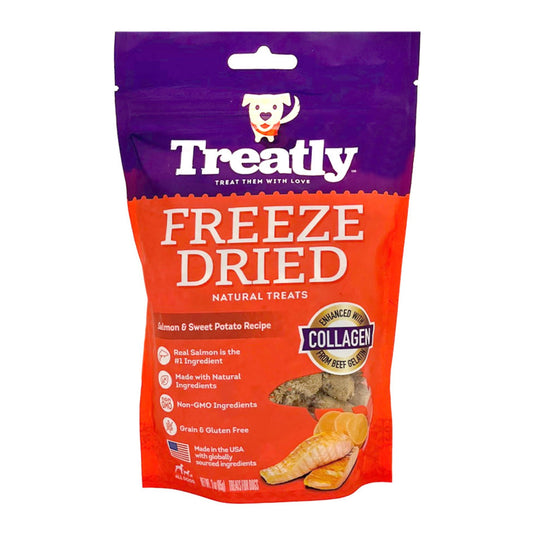 Treatly Freeze Dried Dog Treats Salmon & Sweet Potato, 1ea/3oz.