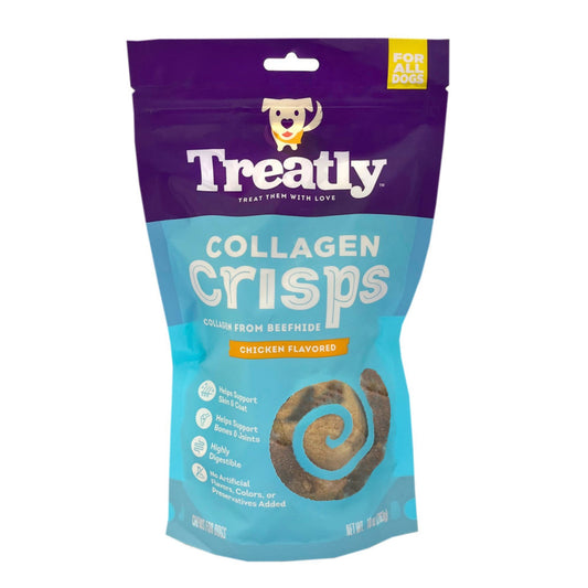 Treatly Collagen Crisps Dog Treats Chicken, 1ea/10oz.