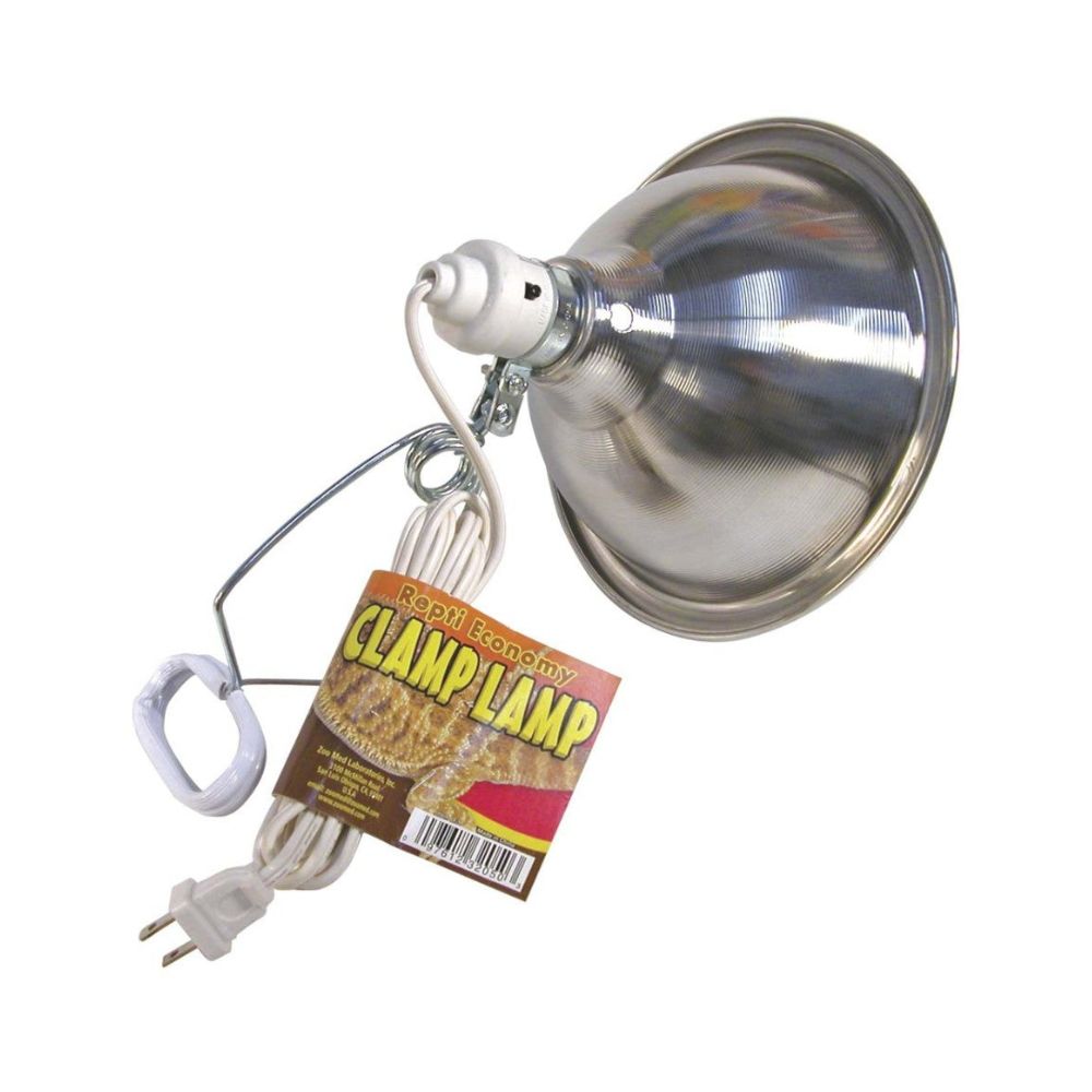 Zoo Med Repti Economy Clamp Lamp Fixture Silver 8.5 in