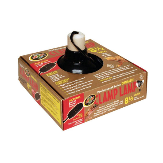 Zoo Med Professional Series Dimmable Clamp Lamp Black 8.5 in