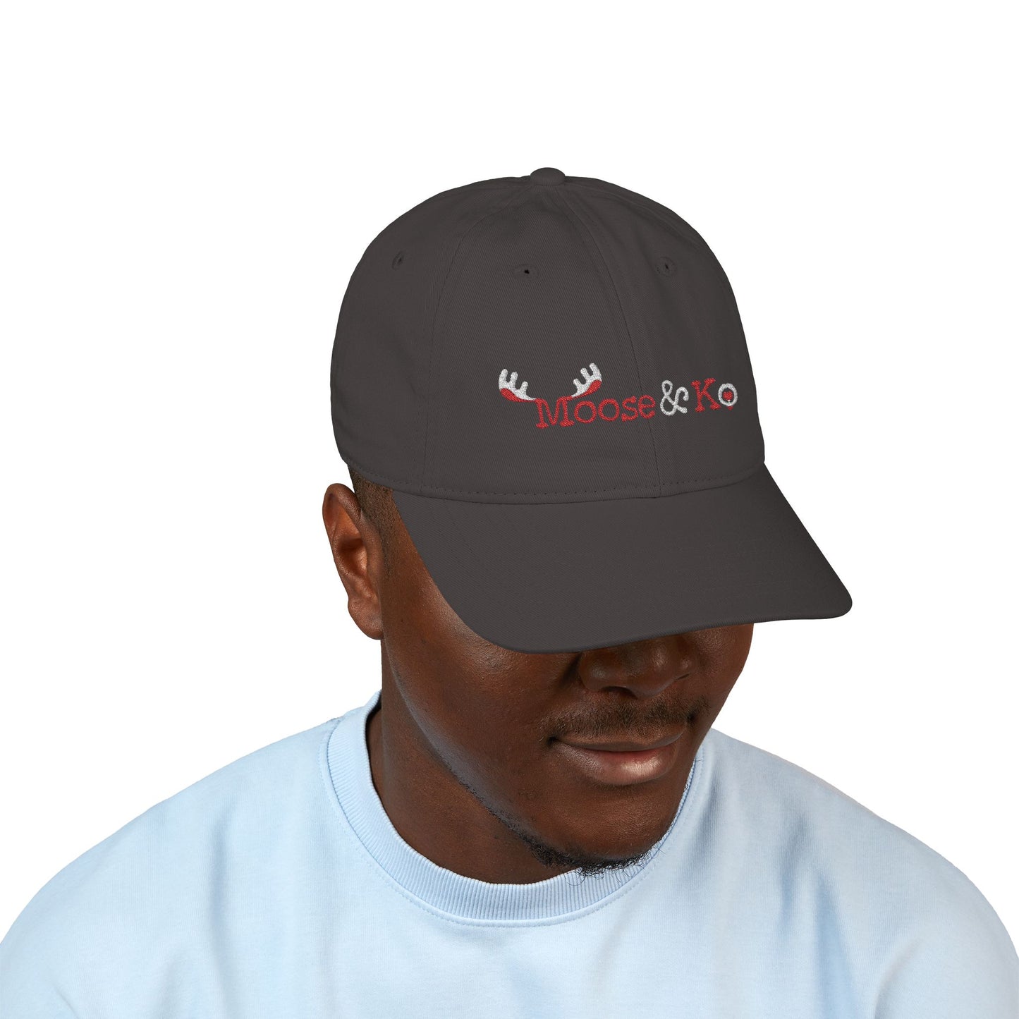 Moose & Ko. Embroidered Baseball Cap ~ Eco-Friendly 100 % Organic Cotton