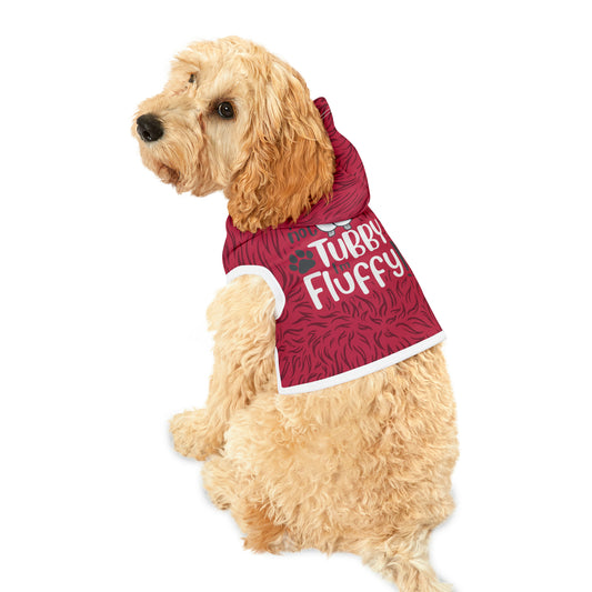 I'm Not Tubby, I'm Fluffy RED Pet Hoodie