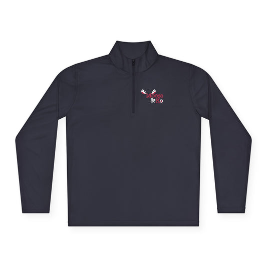 Moose & Ko. Quarter-Zip Unisex Pullover