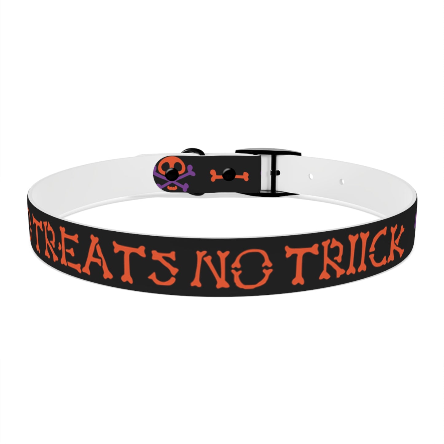 No Treats No Trick Halloween Dog Collar