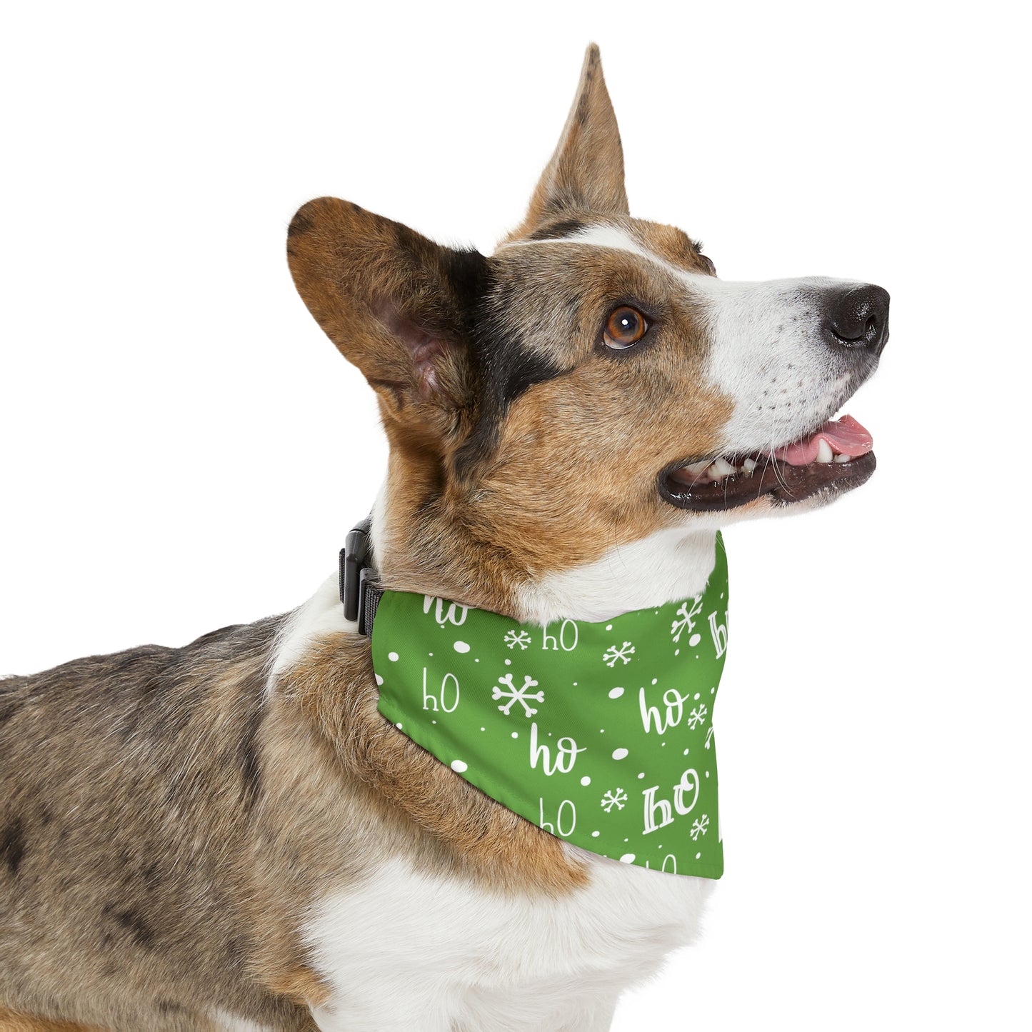 Ho Ho Ho Collar Bandana ~ Green