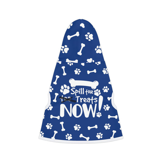 Spill the Treats Navy Blue Pet Hoodie