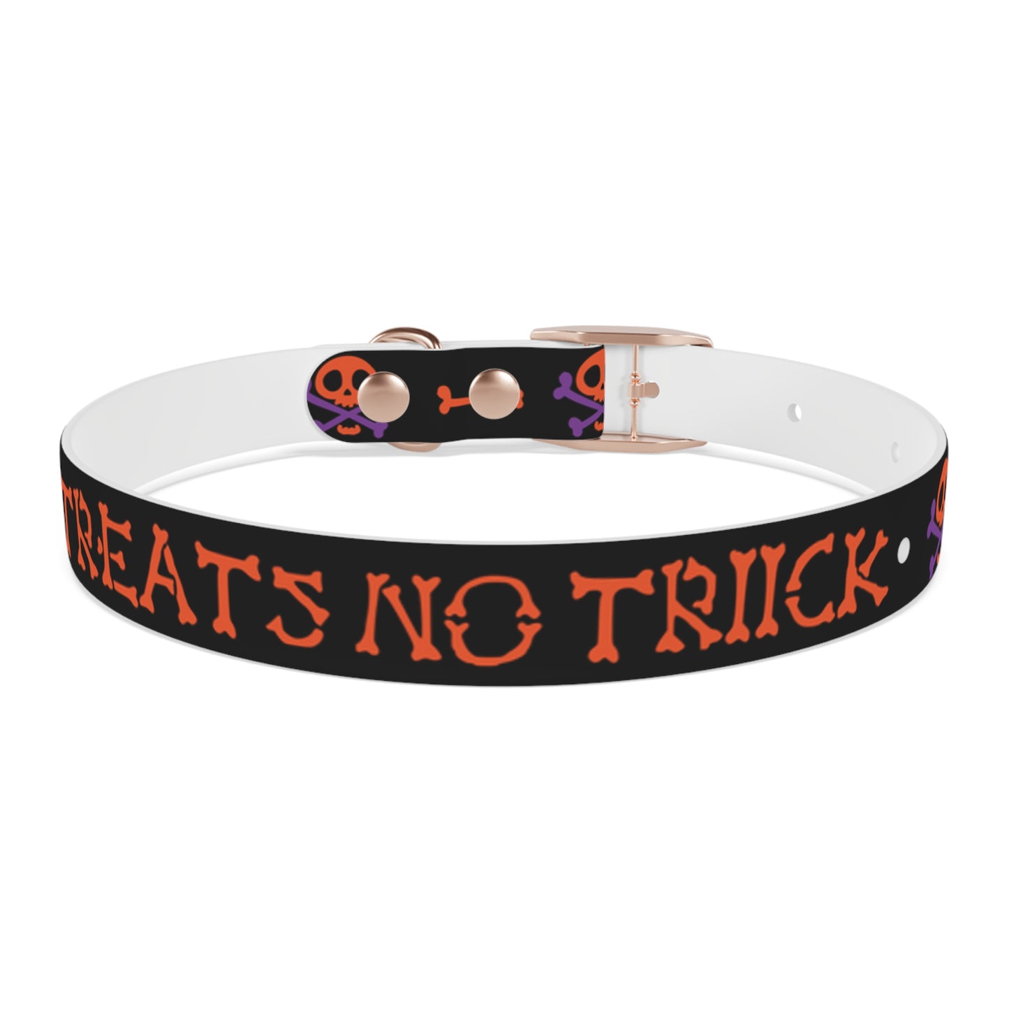 No Treats No Trick Halloween Dog Collar