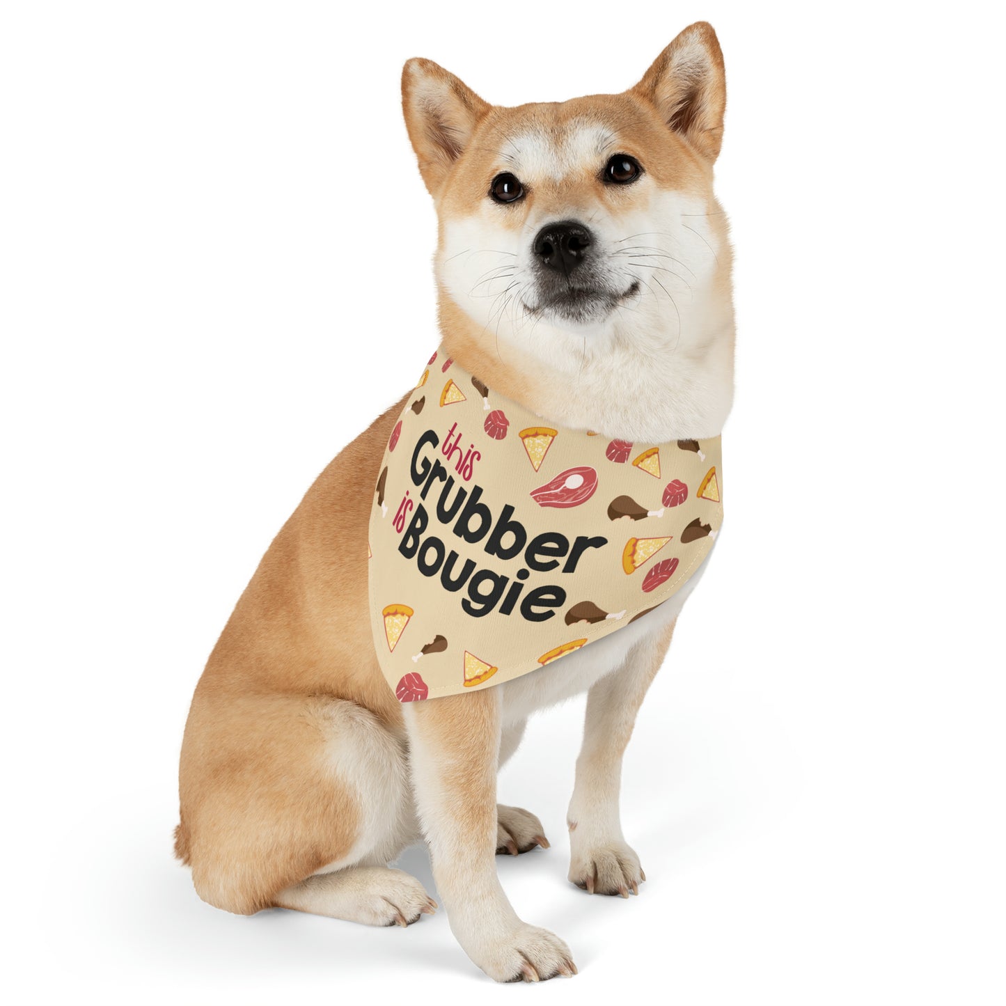 This Grubber is Bougie - Pet Bandana Collar