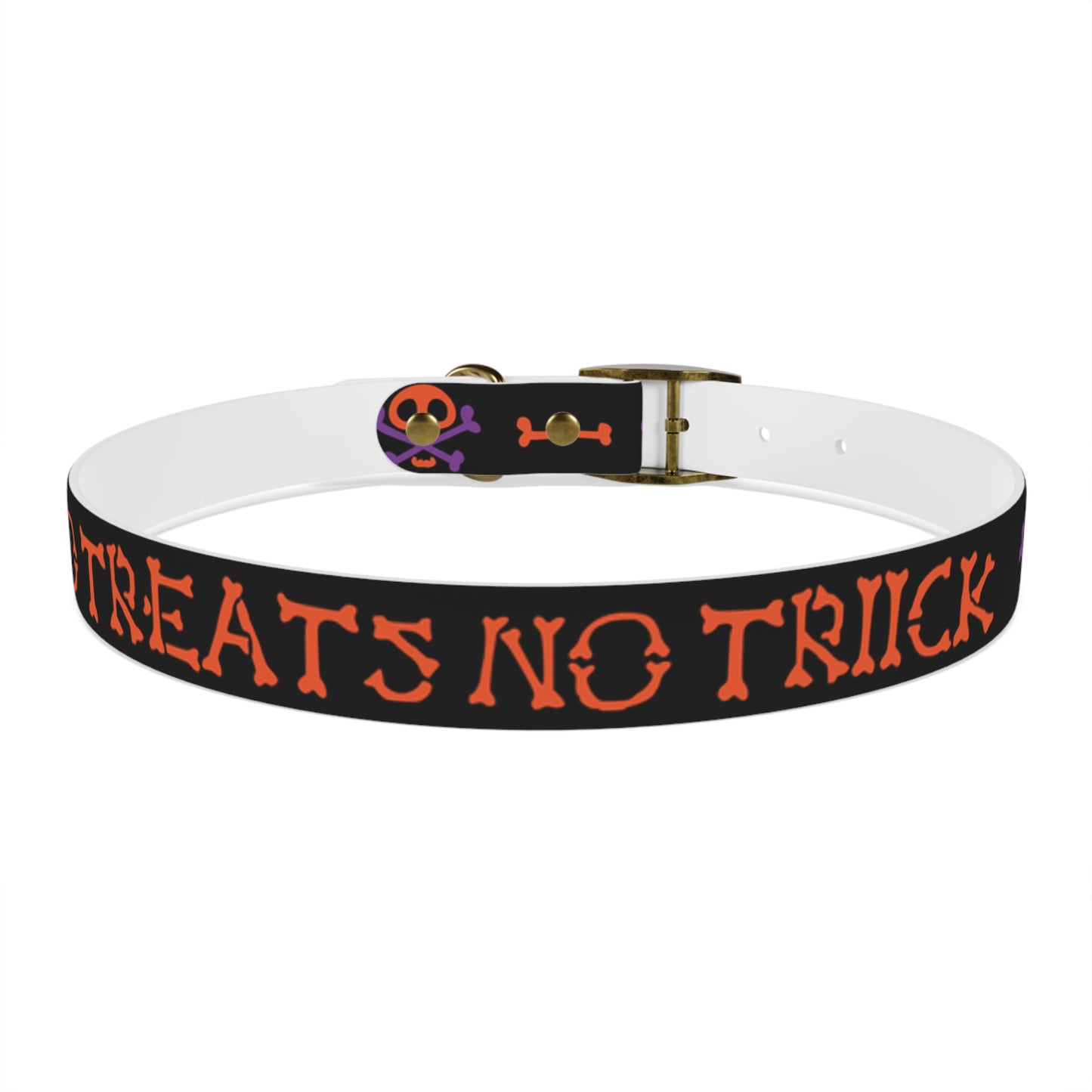 No Treats No Trick Halloween Dog Collar