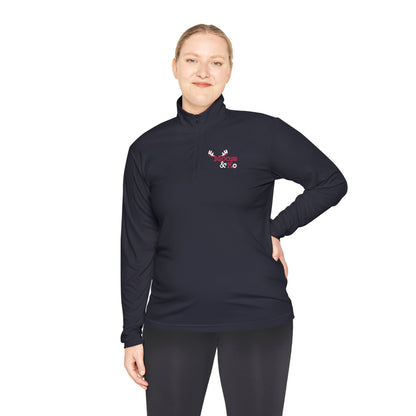 Moose & Ko. Quarter-Zip Unisex Pullover