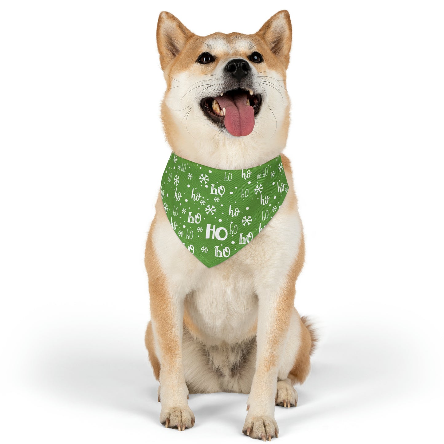 Ho Ho Ho Collar Bandana ~ Green