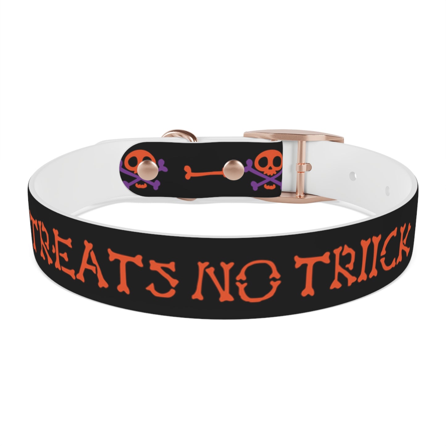 No Treats No Trick Halloween Dog Collar