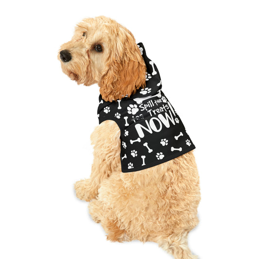 Spill the Treats BLACK Pet Hoodie