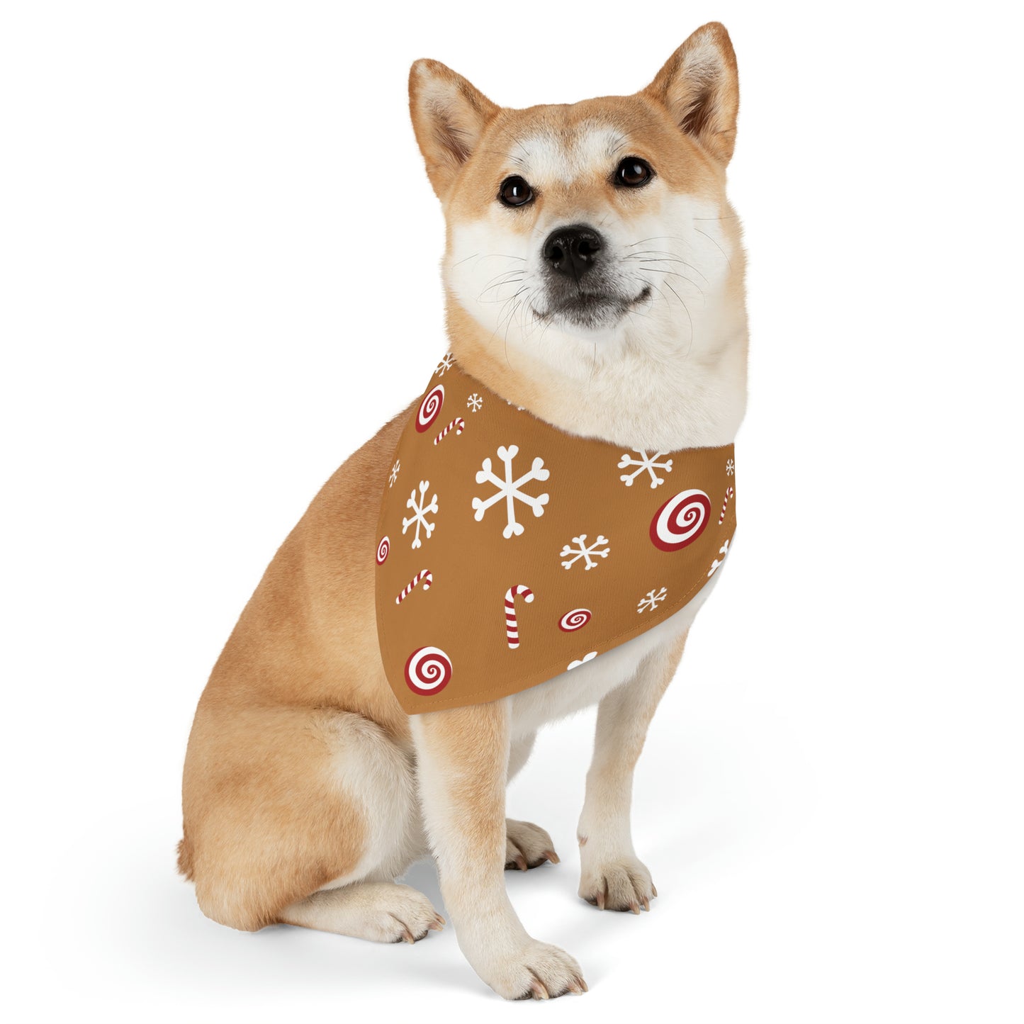 Candy Cane Collar Bandana ~ Ginger Bread