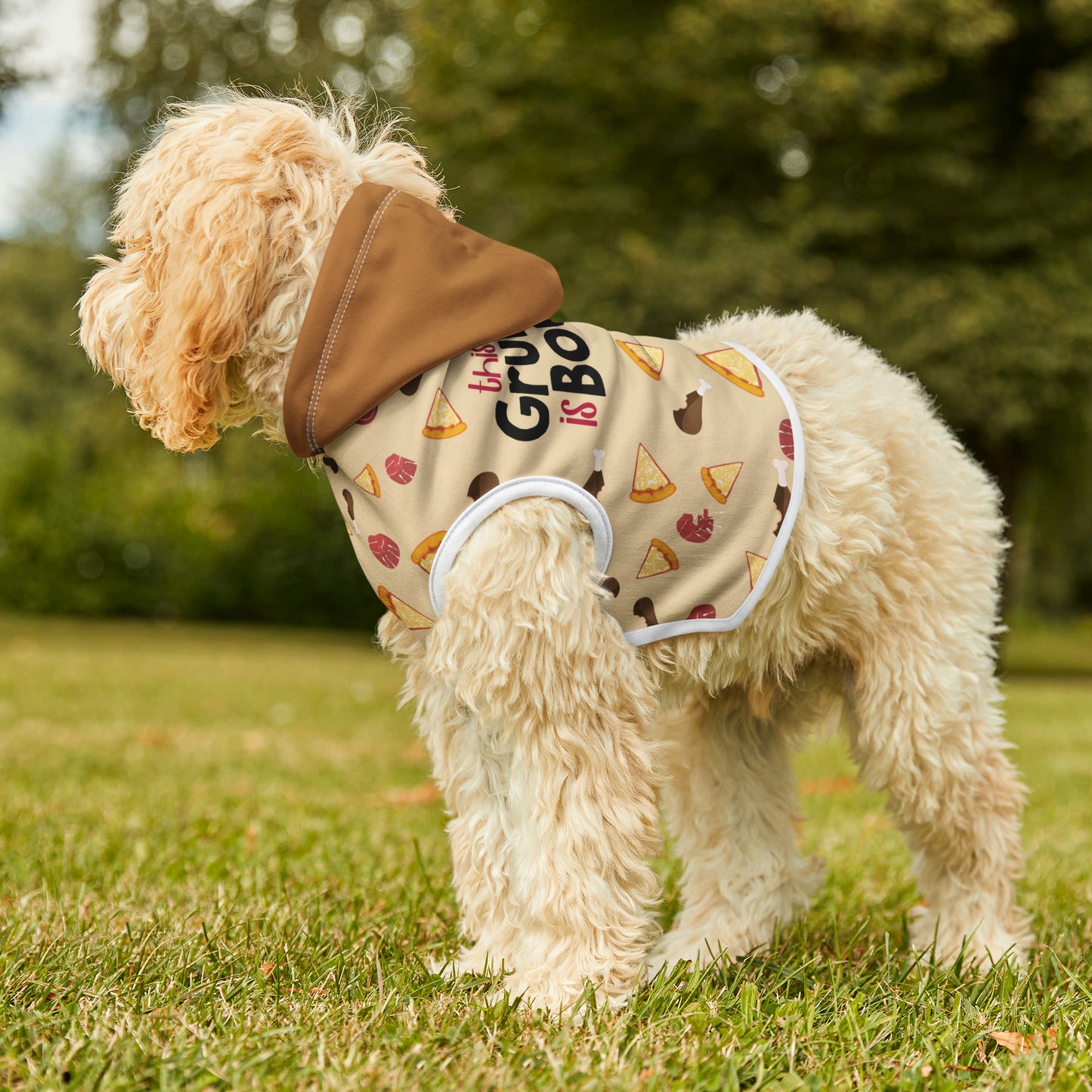 Bougie Grubber Tan & Brown Pet Hoodie