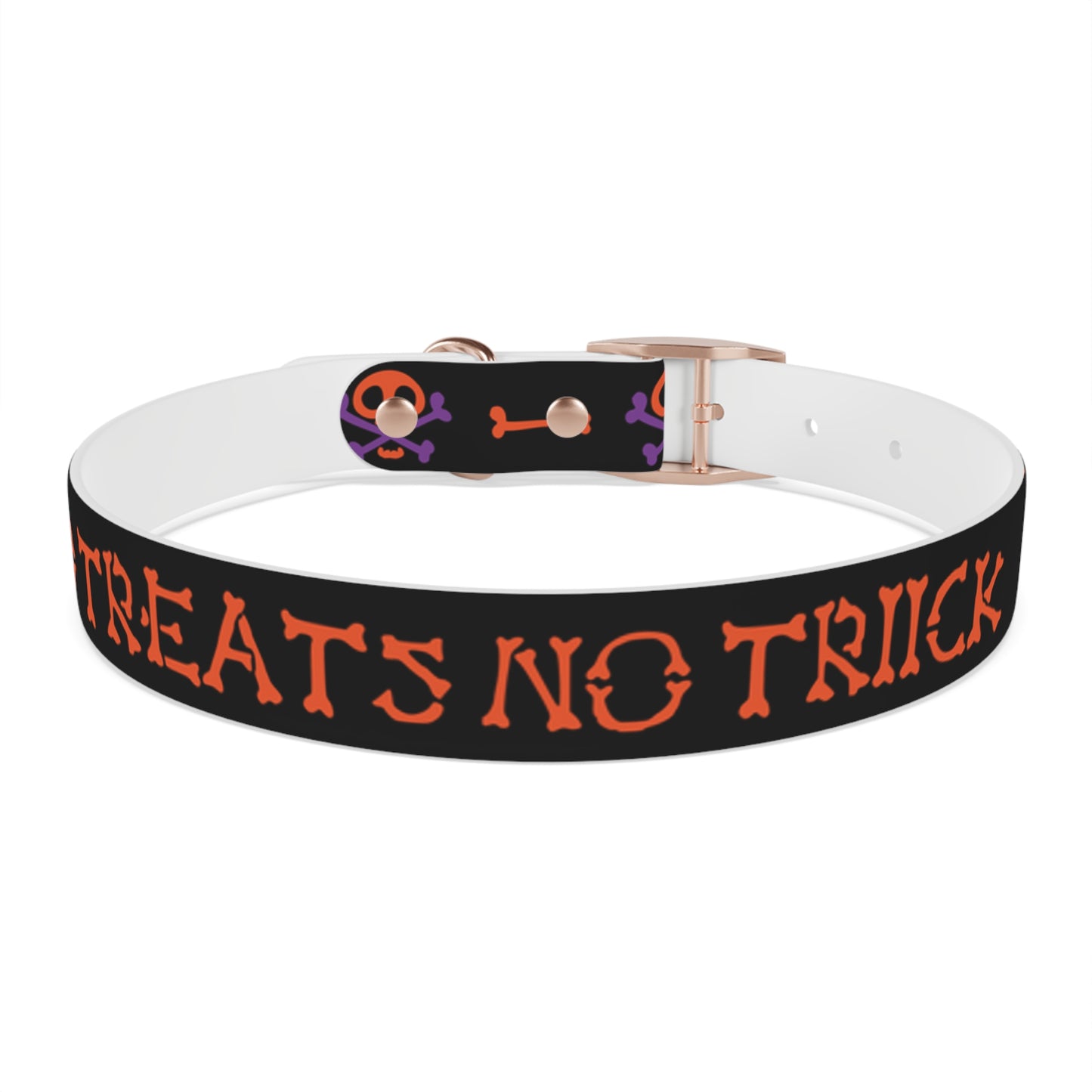 No Treats No Trick Halloween Dog Collar